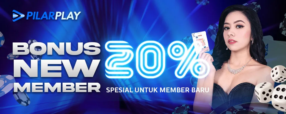 PILARPLAY 20% new member reward promotion